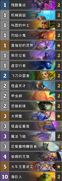 《爐石傳說》奧丹姆奇兵T2動物園卡組推薦