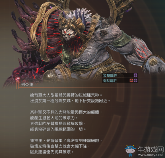 《噬神者3》亞努達屬性圖鑒一覽