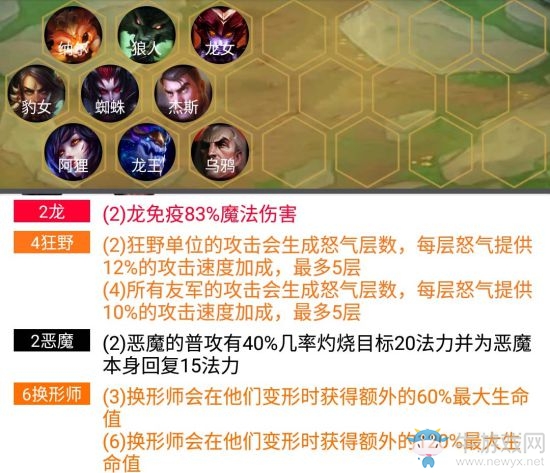 《云頂之弈》9.18版本狂野換形雙龍陣容玩法推薦