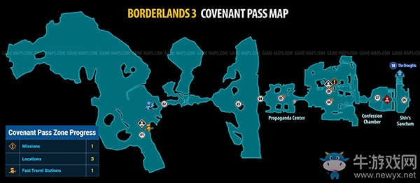 《無(wú)主之地3》契約小徑詳細(xì)地圖