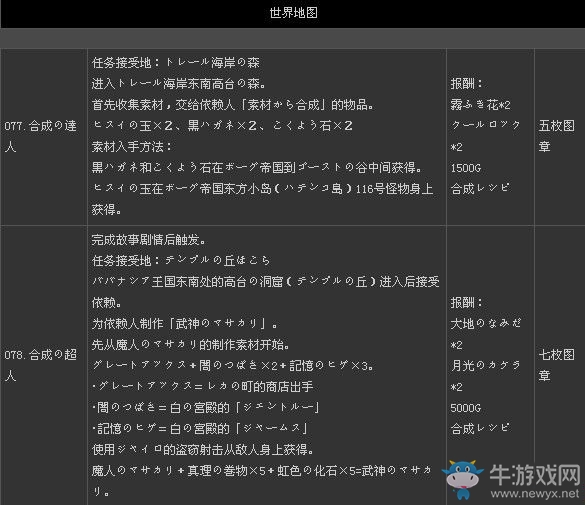 《二之國(guó)：白色圣灰的女王》全支線(xiàn)任務(wù)列表（2）