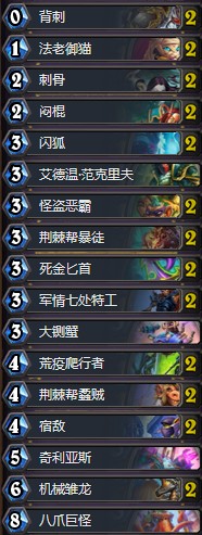 《爐石傳說》奧丹姆奇兵美服傳說亡語節(jié)奏賊卡組推薦