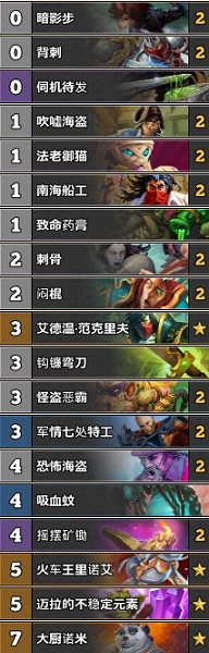 《爐石傳說》奧丹姆奇兵狂野帶刀節奏賊卡組推薦