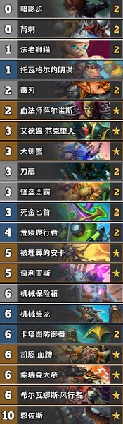 《爐石傳說》奧丹姆奇兵狂野恩佐斯亡語賊卡組推薦