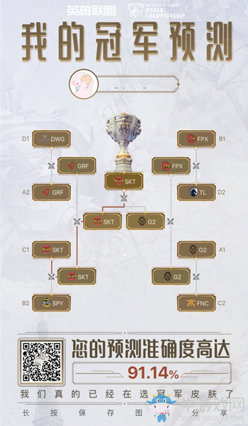 《LOL》S9全球總決賽冠軍預測活動