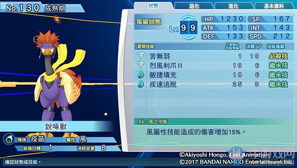 《數(shù)碼寶貝物語：網(wǎng)路偵探駭客追憶》NO.121~NO.130數(shù)碼寶貝圖鑒
