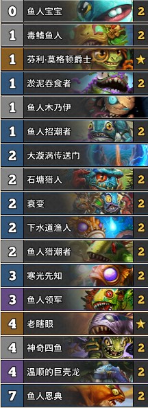 《爐石傳說》古墓怪譚速攻魚人薩卡組推薦