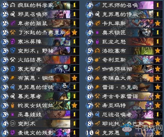 《爐石傳說》古墓怪譚克蘇恩宇宙法卡組推薦