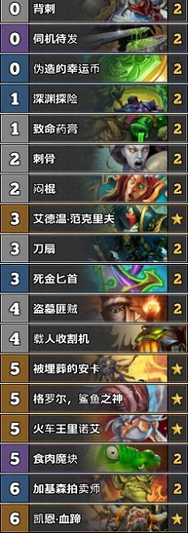 《爐石傳說》古墓怪譚Kohai亡語賊卡組推薦