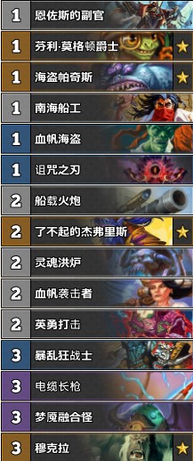 《爐石傳說》古墓怪譚Razox宇宙海盜戰卡組推薦