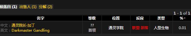 《魔獸世界懷舊服》噬骨鐵針屬性介紹