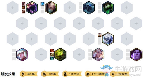 《云頂之弈》四水晶三劇毒三掠食者陣容介紹