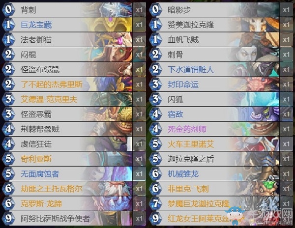 《爐石傳說》巨龍降臨盜賊卡組推薦