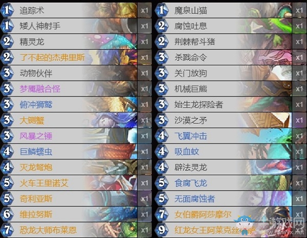 《爐石傳說》巨龍降臨宇宙獵卡組推薦