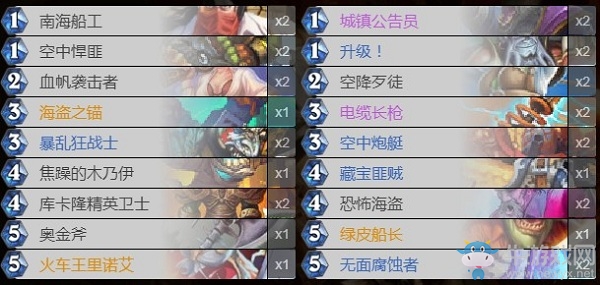 《爐石傳說》巨龍降臨海盜戰(zhàn)卡組推薦