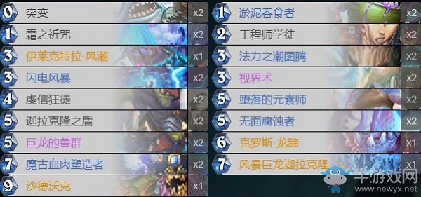 《爐石傳說》巨龍降臨標(biāo)準(zhǔn)迦拉克隆薩卡組推薦