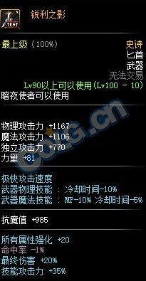 《DNF》銳利之影介紹