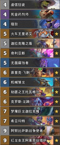 《爐石傳說》巨龍降臨標準宇宙賊卡組推薦