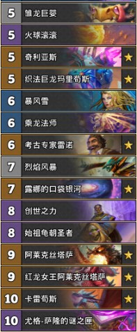 《爐石傳說》巨龍降臨露娜宇宙法卡組推薦