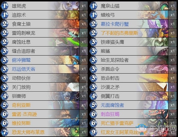 《爐石傳說》巨龍降臨狂野宇宙中速獵卡組推薦