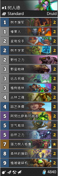 《爐石傳說》巨龍降臨樹人德卡組推薦