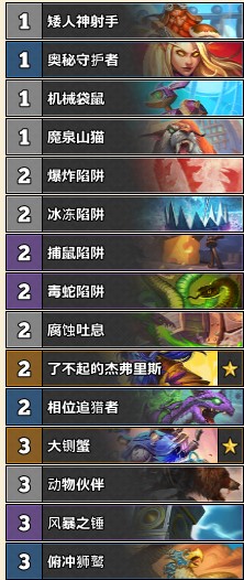 《爐石傳說》巨龍降臨維納努斯宇宙獵卡組推薦