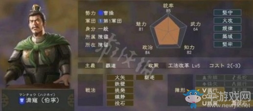 《三國志14》滿寵特性介紹