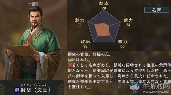《三國志14》武將射堅全解析