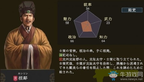 《三國志14》武將桓鄰全解析
