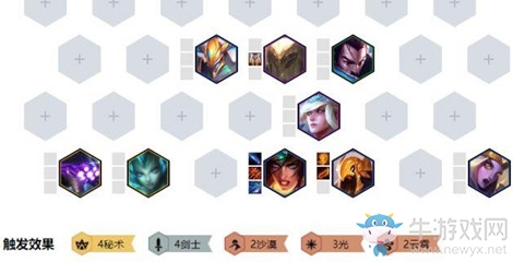 《云頂之弈》10.1版本秘術劍士陣容