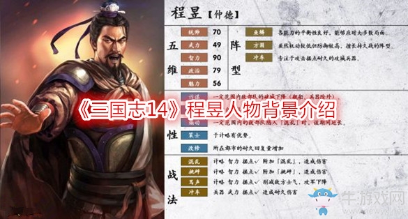 《三國志14》程昱人物背景介紹