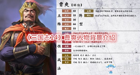 《三國(guó)志14》曹爽人物背景介紹