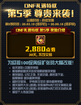 《DNF》2020年3月19日更新內(nèi)容匯總