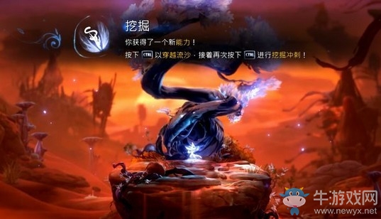 《奧日與螢火意志》狂風(fēng)荒漠挖掘技能圖文通關(guān)攻略