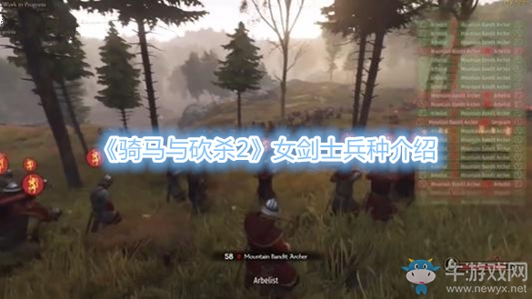 《騎馬與砍殺2》女劍士兵種介紹