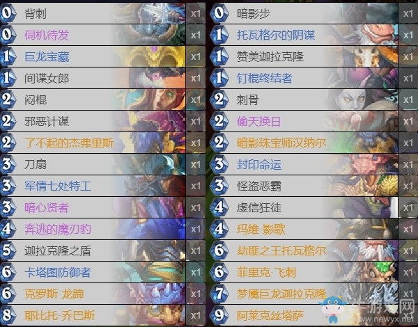 《爐石傳說》外域的灰燼傳說宇宙賊卡組推薦