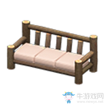 《集合啦！動(dòng)物森友會(huì)》圓木長(zhǎng)沙發(fā)介紹