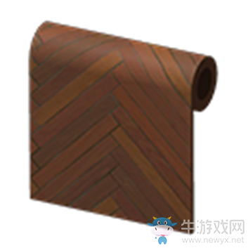 《集合啦！動(dòng)物森友會(huì)》深棕色人字斜紋墻介紹