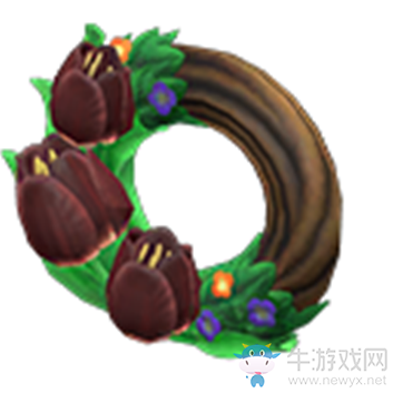 《集合啦！動(dòng)物森友會(huì)》深色郁金香花環(huán)介紹