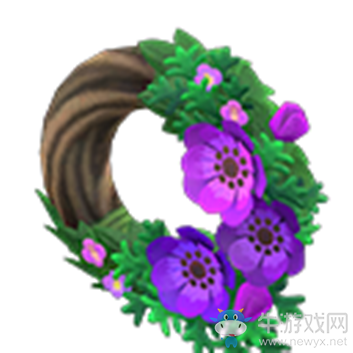 《集合啦！動物森友會》典雅銀蓮花花環(huán)介紹