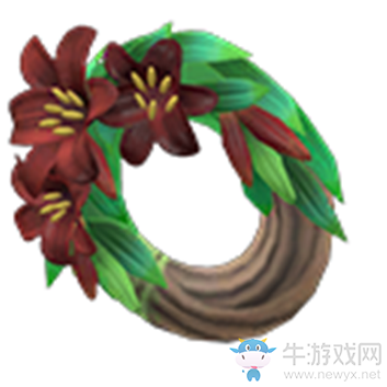 《集合啦！動(dòng)物森友會(huì)》深色百合花環(huán)介紹