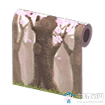 《集合啦！動物森友會》櫻花樹墻介紹