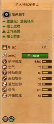 《全面戰(zhàn)爭(zhēng)傳奇：特洛伊》半人馬冠軍勇士介紹