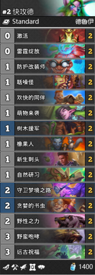 《爐石傳說》通靈學院T3快攻德卡組推薦