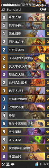 《爐石傳說》通靈學院掃帚圣契騎卡組推薦