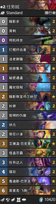 《爐石傳說》通靈學院任務賊卡組推薦