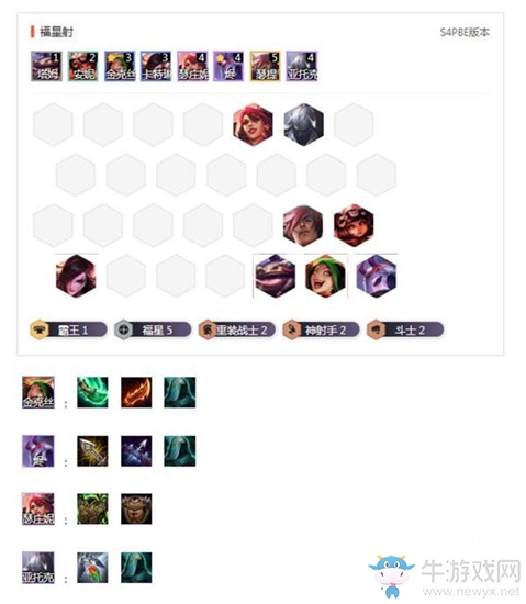 《云頂之弈》S4賽季福星射陣容玩法攻略