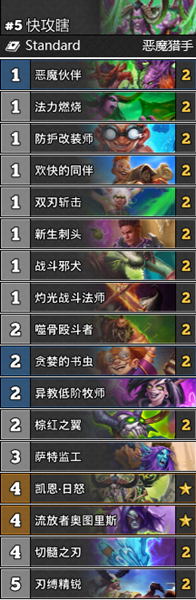 《爐石傳說》通靈學院T3快攻瞎穩定卡組推薦
