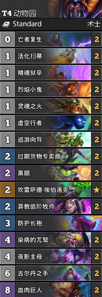 《爐石傳說》通靈學院T4動物園卡組推薦