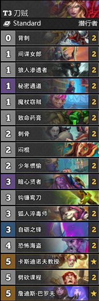 《爐石傳說》通靈學院T3武器賊穩定卡組推薦